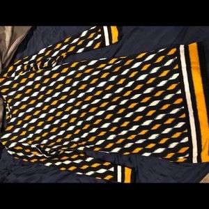 Michael Kors long sleeve printed dress